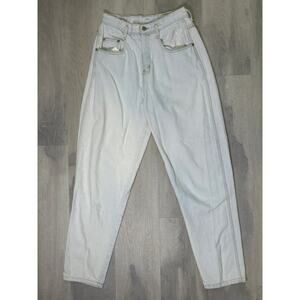Vintage 80s Republic Denim Light Wash High Waist Skinny Jeans Fits Size Medium